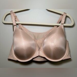 Torrid Perfect Front Close Lined Smoothing Bra 44B Nude Beige Comfort Support